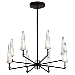 Люстра с прозрачными плафонами из стекла Umbrella варинант исполнения - 2 | Loft Concept в Твери