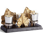 Подсвечник Cozy Light с декором кленовыми листьями варинант исполнения - 1 | Loft Concept в Твери