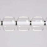 Люстра линейная с 6-ю прозрачными стеклянными плафонами округлой формы HANDLE GRAPE варинант исполнения - 4 | Loft Concept в Твери