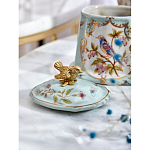 Шкатулка голубого цвета с рисунком и состаренным эффектом Eden Garden варинант исполнения - 8 | Loft Concept в Твери