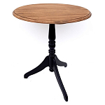 Стол кофейный круглый из массива березы в стиле прованс Vintage варинант исполнения - 2 | Loft Concept в Твери