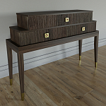 Премиальная Консоль с тремя ящиками Elsa Dreams Walnut варинант исполнения - 1 | Loft Concept в Твери