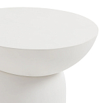 Приставной столик белого цвета Tori варинант исполнения - 3 | Loft Concept в Твери