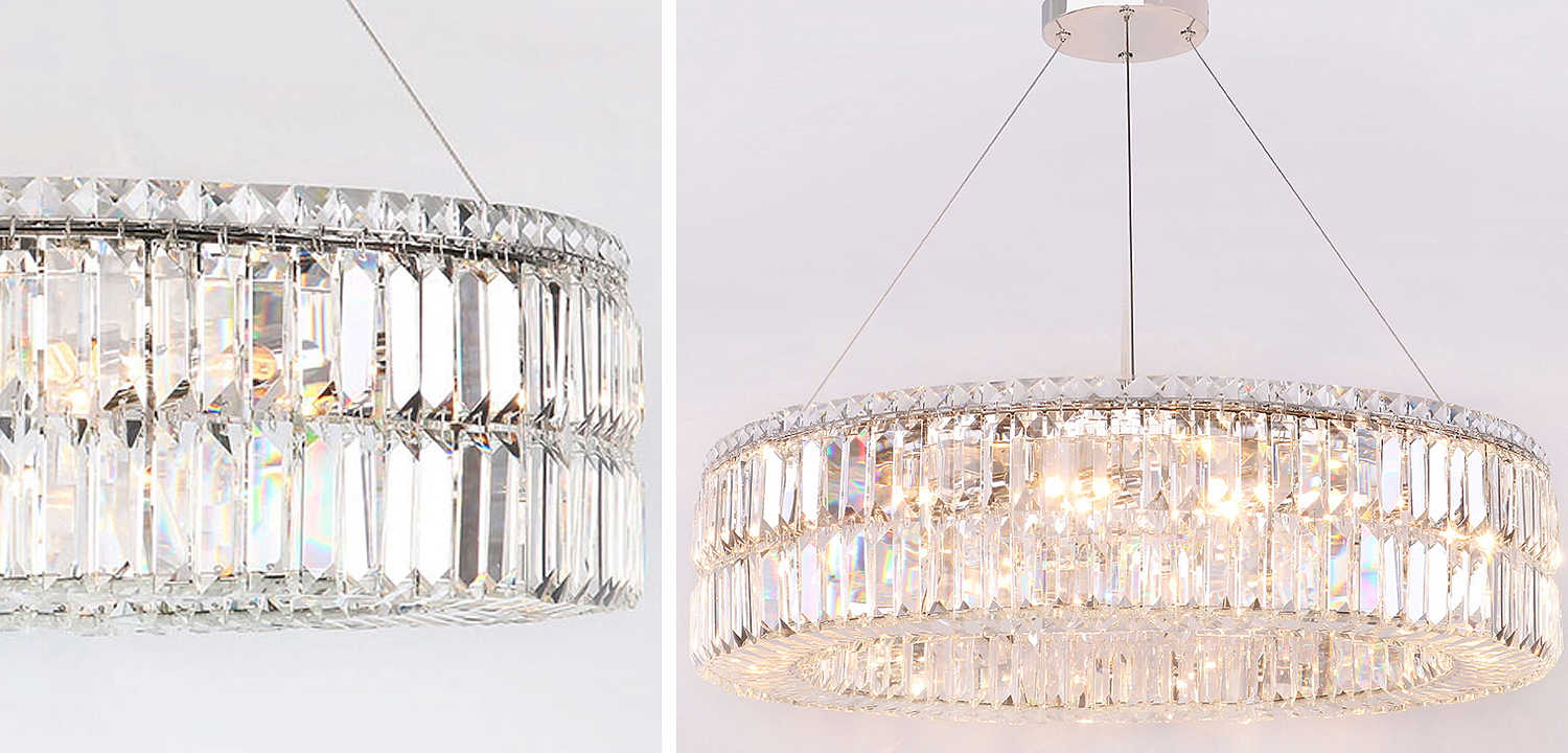 Люстра Darleen Crystal Nickel Chandelier 17 Люстра Darleen Crystal Nickel Chandelier 17 - Loft-Concept в Твери