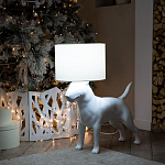 Лампа COLLECTION OF DOGS с абажуром Бультерьер варинант исполнения - 10 | Loft Concept в Твери