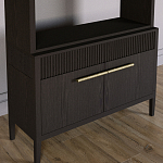 Стеллаж Primo с ящиками Темный орех варинант исполнения - 3 | Loft Concept в Твери