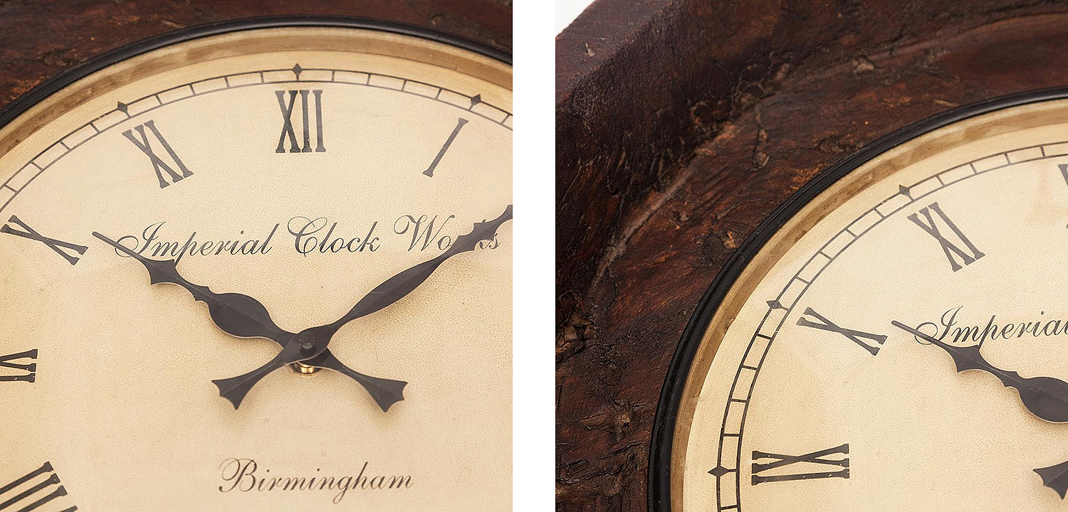Часы Antique Indian Mango Tree Clock Часы Antique Indian Mango Tree Clock - Loft-Concept в Твери