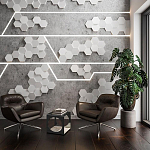 Гипсовая 3D Панель M-47 варинант исполнения - 2 | Loft Concept в Твери