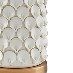 Настольная лампа покрытая лепестками белых цветов Fancy Calla Lily варинант исполнения - 1 | Loft Concept в Твери