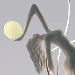 Торшер белая статуэтка Девушка Girl Carries Light Balls варинант исполнения - 1 | Loft Concept в Твери