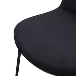 Стул черный с обивкой из велюра Black Archie Chair варинант исполнения - 5 | Loft Concept в Твери