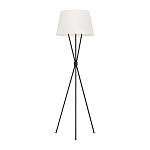 Торшер на трех тонких перекрещенных ножках с белым конусным абажуром из льна Feiss варинант исполнения - 1 | Loft Concept в Твери