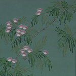 Обои ручная роспись Silk Tree Blossom on Sung Green Williamsburg варинант исполнения - 1 | Loft Concept в Твери