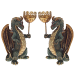 Подсвечник в виде дракона Dragon candlestick L or R варинант исполнения - 3 | Loft Concept в Твери