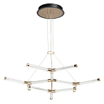 Люстра с геометрической конструкцией из вытянутых цилиндрических плафонов Hex Scaffold  варинант исполнения - 2 | Loft Concept в Твери