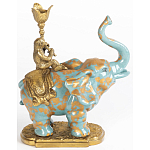 Фарфоровый подсвечник Слон с эмоцией Fluens варинант исполнения - 2 | Loft Concept в Твери