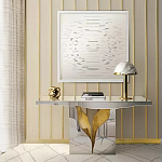 Консоль прямоугольная с основанием в виде расколотого камня Lapiaz варинант исполнения - 1 | Loft Concept в Твери