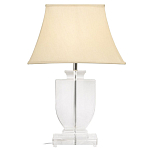 Настольная лампа хрустальная с бежевым абажуром Perfect варинант исполнения - 1 | Loft Concept в Твери