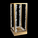 Настольная лампа прямоугольная с декоративными элементами в виде кристаллов Smooth Shine варинант исполнения - 2 | Loft Concept в Твери