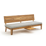 Садовый диван-трансофрмер Kate серый варинант исполнения - 6 | Loft Concept в Твери