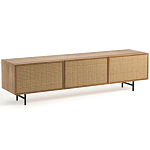 ТВ-тумба с декором из ротанга Pansy Rattan TV Stand варинант исполнения - 6 | Loft Concept в Твери