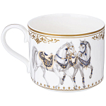 Чайный сервиз из фарфора с изображением лошадей на 6 персон 14 предметов Porcelain Horse Set варинант исполнения - 4 | Loft Concept в Твери