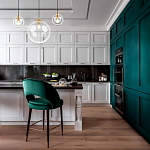 Подвесной светильник со стеклянным прозрачным плафоном в форме шара и золотыми металлическим акцентами 30 ClassiCon варинант исполнения - 6 | Loft Concept в Твери