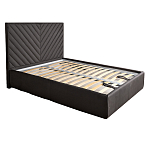 Кровать серая с подъемным механизмом Adelaide варинант исполнения - 1 | Loft Concept в Твери