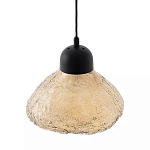 Подвесной светильник с янтарным фактурным плафоном Lamp with Frozen Glass Effect варинант исполнения - 2 | Loft Concept в Твери