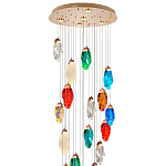 Каскадная люстра с цветными плафонами Soar Colorful Cascade Chandelier варинант исполнения - 3 | Loft Concept в Твери
