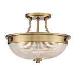 Потолочный светильник со стеклянным плафоном в виде купола Quoizel варинант исполнения - 11 | Loft Concept в Твери