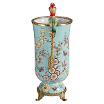 Ваза с двумя птичками из фарфора с бронзовыми элементами Garden of Eden варинант исполнения - 3 | Loft Concept в Твери