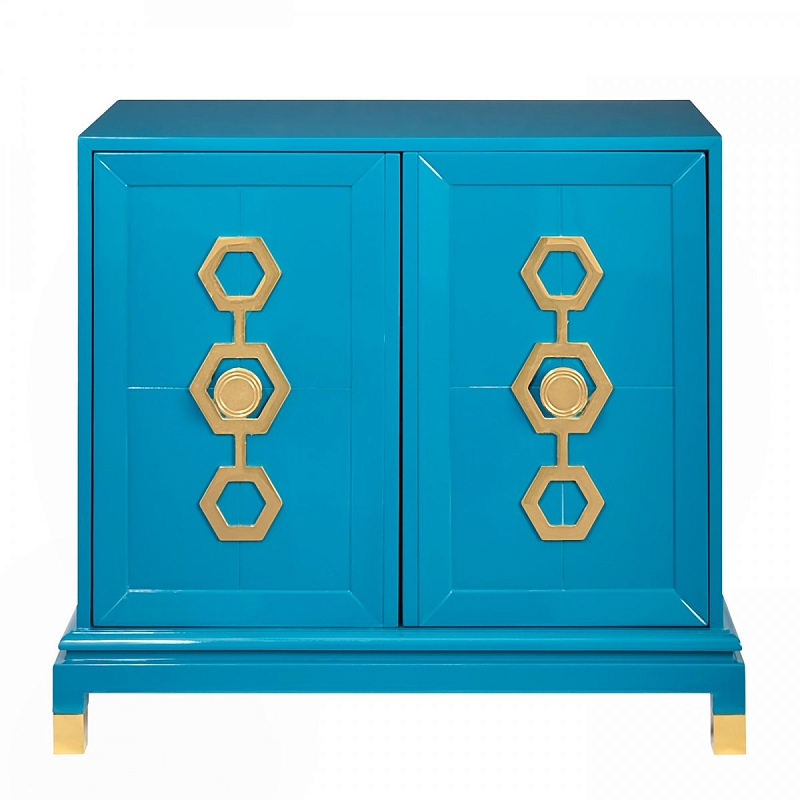 Комод TURNER CABINET jonathan adler Черный Белый Голубой Комод TURNER CABINET jonathan adler Черный Белый Голубой в Твери | Loft Concept