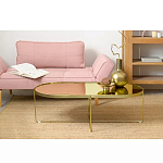 Кофейный столик овальный золотой Modern Mirror Gold Table варинант исполнения - 1 | Loft Concept в Твери