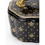 Шкатулка черного цвета с крышкой с фигуркой льва Eden Garden варинант исполнения - 3 | Loft Concept в Твери