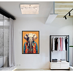 Люстра потолочная квадратная минималистичная Perfection of Geometry варинант исполнения - 5 | Loft Concept в Твери