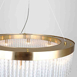 Люстра подвесная со стеклянными подвесками в виде перекрученных трубочек Nembus варинант исполнения - 3 | Loft Concept в Твери