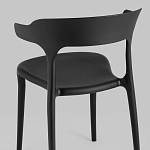 Черный стул из прочного PP-пластика JORIS варинант исполнения - 5 | Loft Concept в Твери