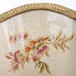 Ваза голубого цвета из фарфора с цветочным рисунком и бронзовой стрекозой Blue Garden варинант исполнения - 2 | Loft Concept в Твери