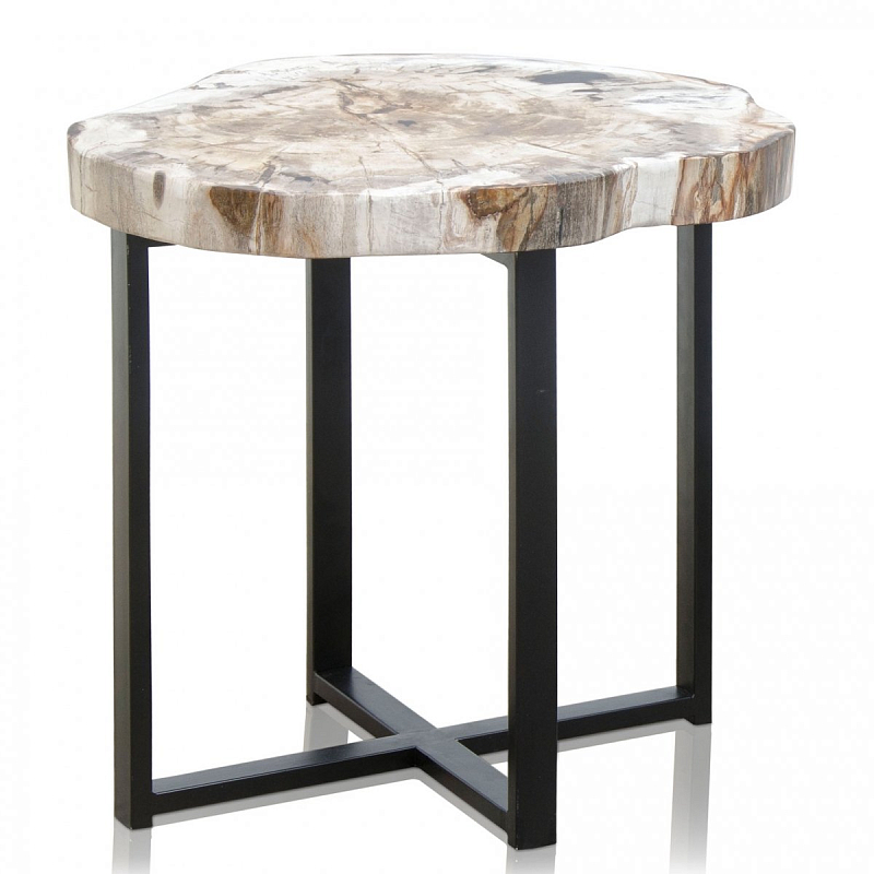 PETRIFIED WOOD COFFEETABLE S Окаменелое дерево Черный PETRIFIED WOOD COFFEETABLE S Окаменелое дерево Черный в Твери | Loft Concept