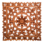 Панно из дерева квадратное Panel With Trees варинант исполнения - 1 | Loft Concept в Твери