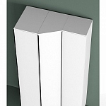 Шкаф-пенал белый с зеркальной дверцей Strict Lines варинант исполнения - 4 | Loft Concept в Твери