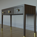 Дизайнерский Письменный стол Elsa Dreams Walnut с тремя ящиками варинант исполнения - 2 | Loft Concept в Твери