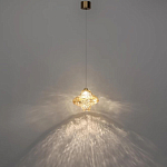 Подвесной светильник с плафоном из фактурного светло-янтарного стекла Light Ensemble варинант исполнения - 4 | Loft Concept в Твери