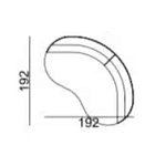 Двухместный диван Calypso варинант исполнения - 5 | Loft Concept в Твери