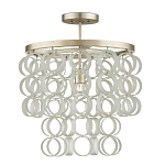 Потолочный светильник с каскадом из круглых декоративных колец Waterfall from the Rings варинант исполнения - 2 | Loft Concept в Твери