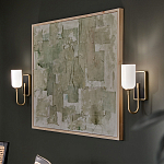  Бра с прямоугольным черным основанием и белым матовым цилиндрическим плафоном Kichler варинант исполнения - 15 | Loft Concept в Твери