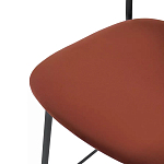 Стул барный с широкой полукруглой спинкой Chair Smooth Shapes варинант исполнения - 5 | Loft Concept в Твери