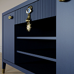 Комод-буфет Elsa Dreams Blue с открытыми полками   варинант исполнения - 7 | Loft Concept в Твери