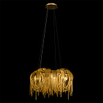 Люстра подвесная круглая с изогнутыми металлическими дугами и ниспадающими цепочками 65 см Atlantis Chain варинант исполнения - 3 | Loft Concept в Твери